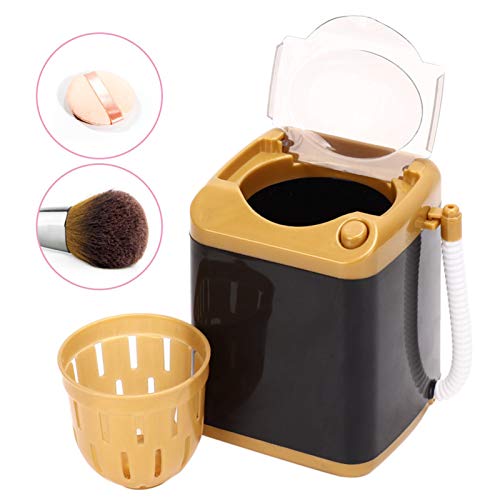 Sonew Mini Makeup Tool Washing Machine - Gold Cosmetic Cleaner