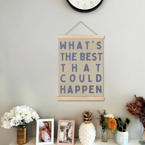 Inspirational Blue Affirmations Wall Art - 12x16 Inch Decor