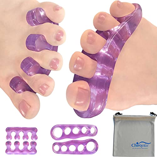 Chiroplax Lavender Gel Toe Separators for Bunion Relief
