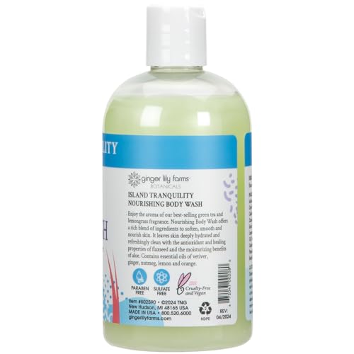 Ginger Lily Farms Nourishing Body Wash 12oz - Green Tea & Lemongrass