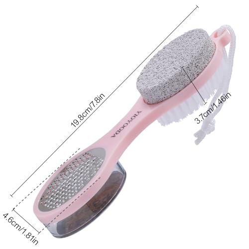 5-in-1 Foot Scrubber Brush & Pumice Stone Pedicure Tool