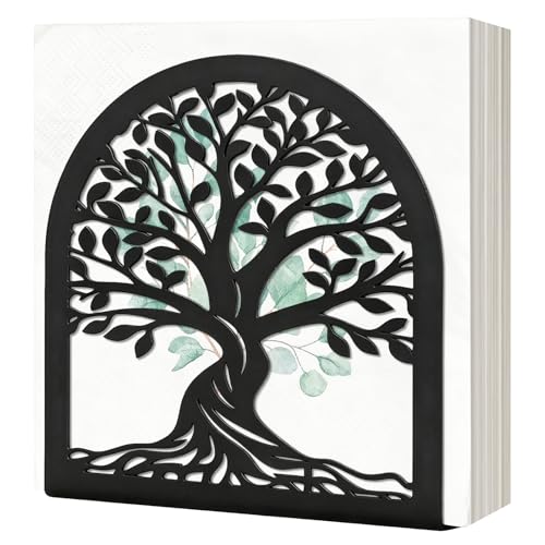 Tree of Life Metal Napkin Holder for Kitchen & Dining
