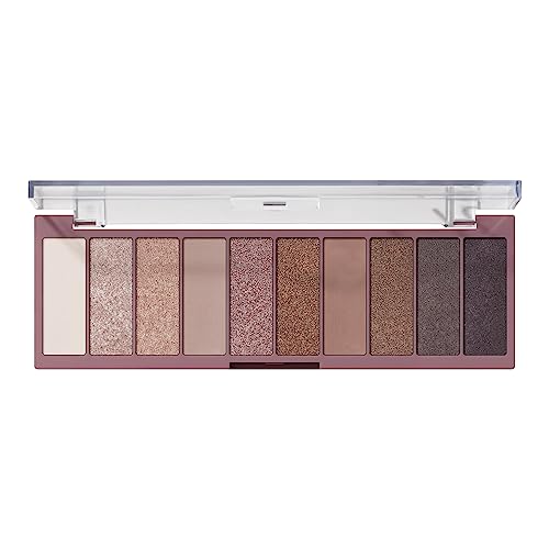 e.l.f. Perfect 10 Eyeshadow Palette - Nude Rose Gold, 10 Shades