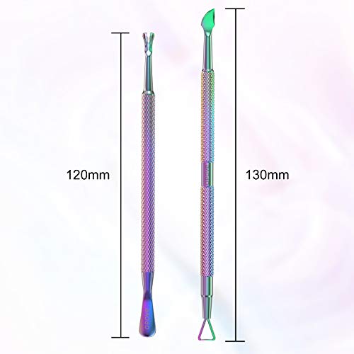 Stainless Steel Cuticle Pusher Set for Nail Care - opove P1