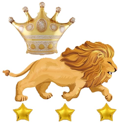 Lion Balloon Party Decorations Set - Safari Theme Birthday Supplies