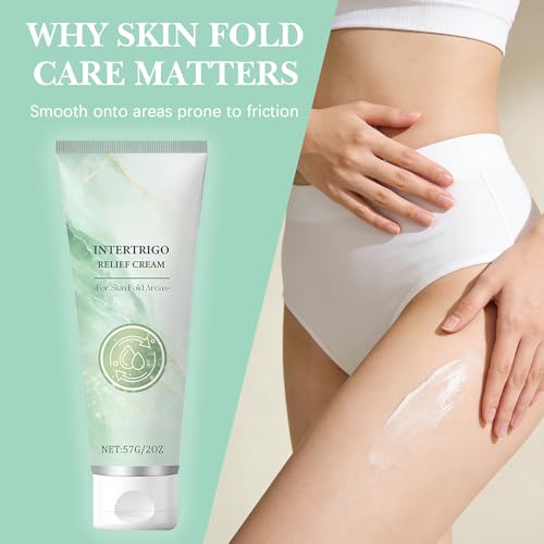 Intertrigo Cream: Skin Fold Barrier Protection with Zinc Oxide, 2 oz