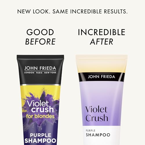 John Frieda Violet Crush Purple Shampoo for Blonde Hair, 8.3 fl oz