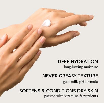 Dionis Goat Milk Lotion for Dry Skin, Water Flowers & Sea Salt - 3.3 oz Moisturizing Cream