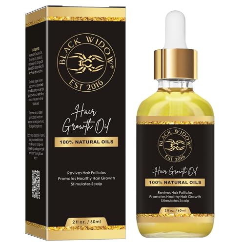 Black Widow Rosemary Mint Scalp & Hair Oil - 2 oz Nourishing Treatment