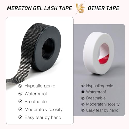 Silicone Gel Eyelash Extension Tape - 0.5in x 4yd, Black