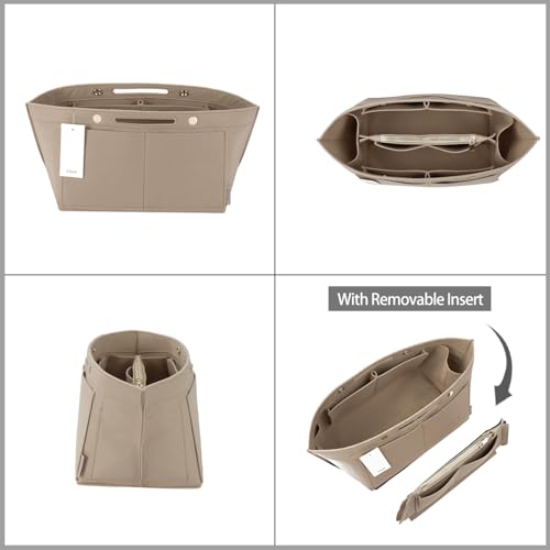 ZTUJO Purse Organizer Insert for Longchamp Le Pliage - Medium Beige