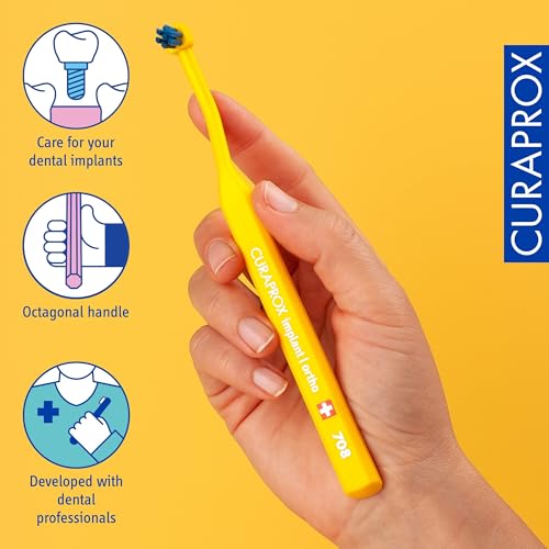 Curaprox CS 708 Implant Toothbrush – Precision Brush for Braces & Implants