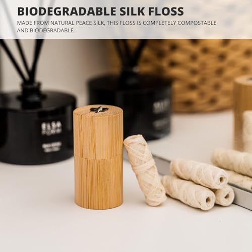 Biodegradable Silk Dental Floss Refills - 6 Pack, Eco-Friendly Mint