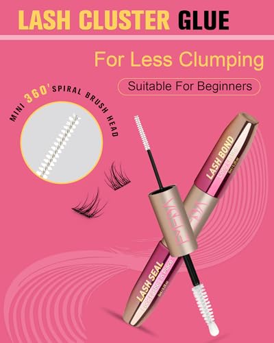 EMEDA 2-in-1 Lash Cluster Glue & Seal - Waterproof Strong Hold