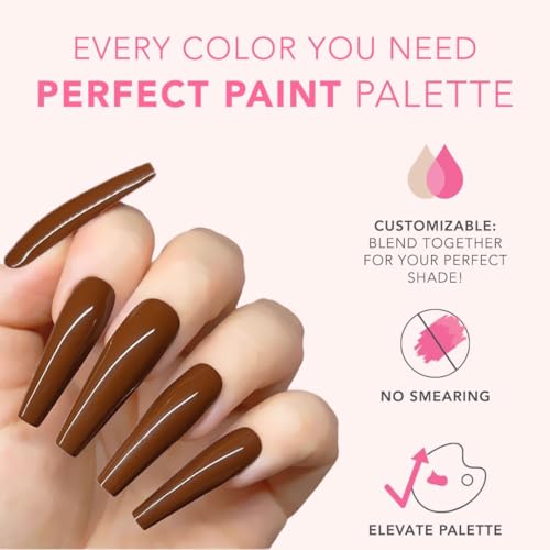 KIARA SKY Going Nuts Chestnut Brown Ultra Pigmented Gel Art Paints for Nails 5ml
