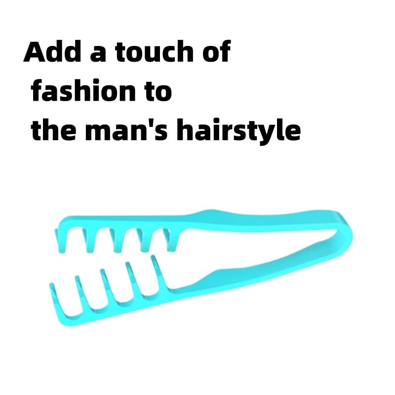 Voluminous Wide-Toothed Hair Comb - Fluffy Texture | Durable ABS Plastic with Textured Grip