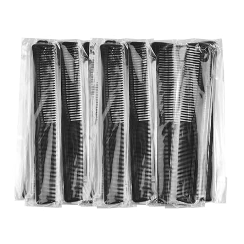 Disposable Combs in Bulk - 7in x 4in, 100 Count Wide & Fine Tooth
