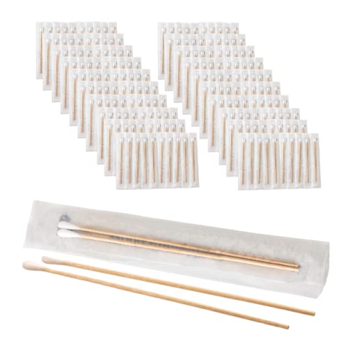 Vakly Sterile Cotton Tipped Applicators 6 in - 400 Pack for Precision Use