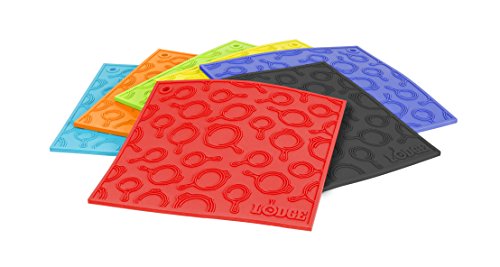 Lodge Silicone Trivet with Skillet Pattern - 7 Inch, Dishwasher Safe