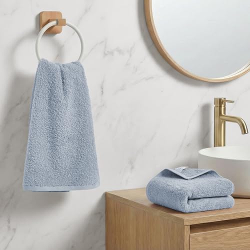 REDKISS 2-Pack Luxury Hand Towels - 16x32 Inch Cotton, Quick-Dry