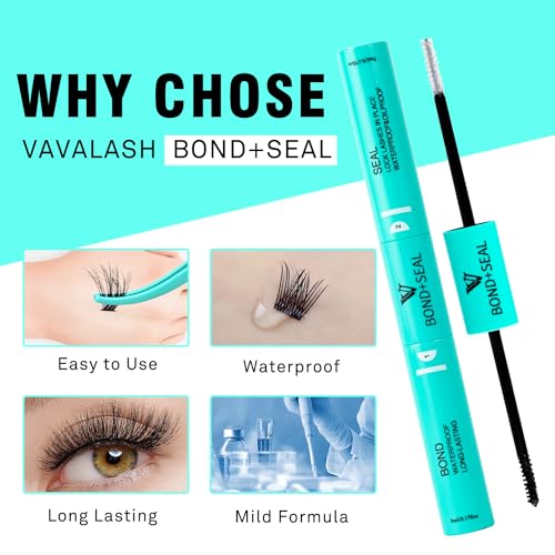 VAVALASH Black Waterproof Lash Bond & Seal 2-in-1 Eyelash Extension Glue