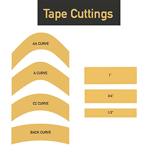 Double Sided Wig & Toupee Tape Strips - 72 pcs CC Curve