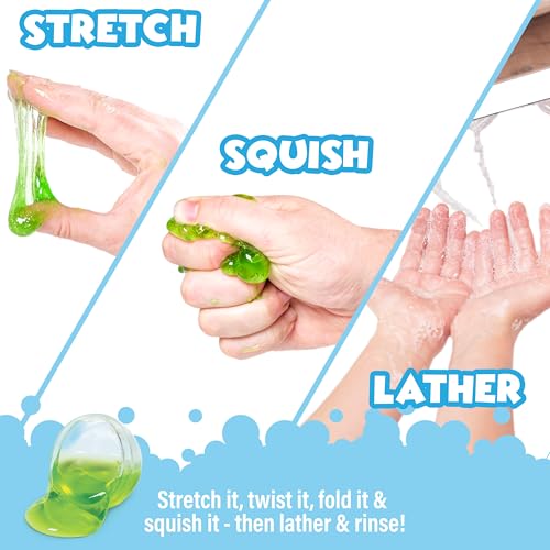 Tub Works Super Goo Bath Slime Surprise Bombs - 6 Pack Kids Bath Set