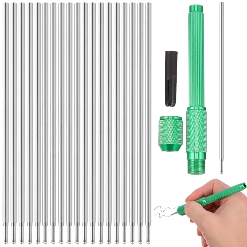 EXCEART 20-Piece Tattoo Marking Pen Set - Precision Aluminum Stencil Tool