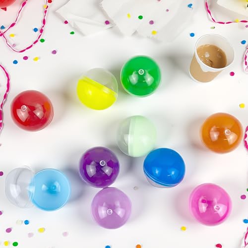 50 PCS Colorful 1.77-Inch Plastic Capsule Containers for Parties