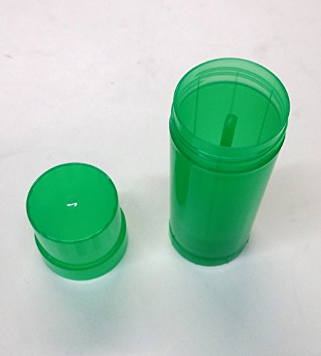 6-Pack Green Empty Deodorant Containers for Lotion Bars - 2 oz.