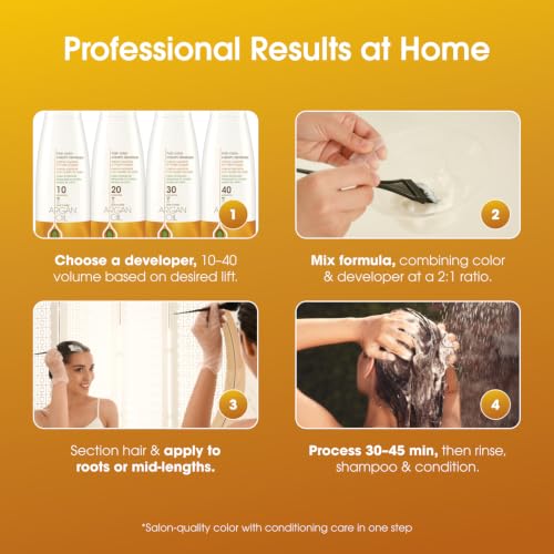 Rich Natural Light Brown Permanent Hair Dye - 3 oz - One 'N Only