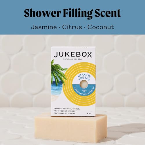 Jukebox Island In The Sun Natural Cold Process Bar Soap 3-Pack, 4.5oz