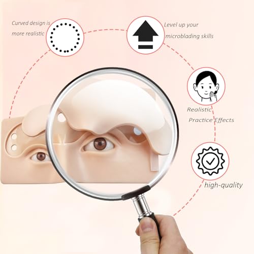 Replaceable Eyebrow Tattoo Practice Face. Permanent Makeup Silicone