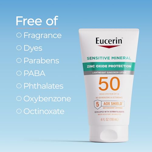 Eucerin Sun Sensitive Mineral Sunscreen Lotion SPF 50 - 4 oz