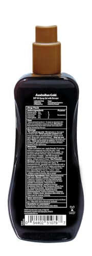 Australian Gold SPF 50 Spray Gel Sunscreen with Instant Bronzer - 8 Oz