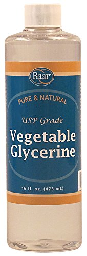 Baar Vegetable Glycerine - 100% Pure Food Grade USP, 16 fl. oz