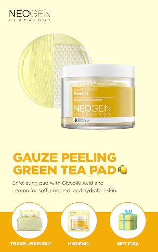 NEOGENLAB Bio-Peel Gauze Peeling Pads - Lemon Exfoliating Treatment (8 pcs)