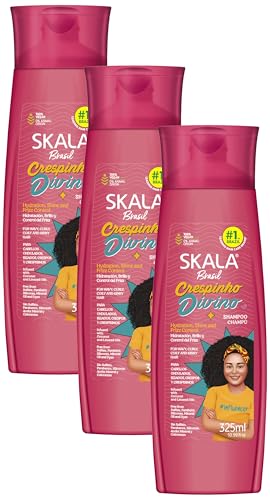 SKALA Shampoo for Curly Hair 10.99 Fl Oz (Pack of 3) - Moisturizing & Tear-Free