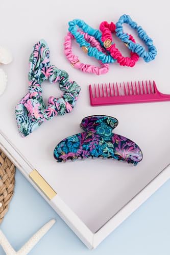 Lilly Pulitzer Bow Detail Scrunchie - Bringing Mermaid Back Print