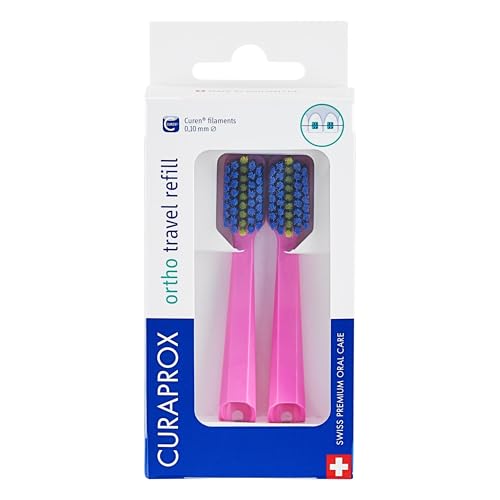 Curaprox CS 5460 Ortho Pink Toothbrush Heads - 2-Pack Refill