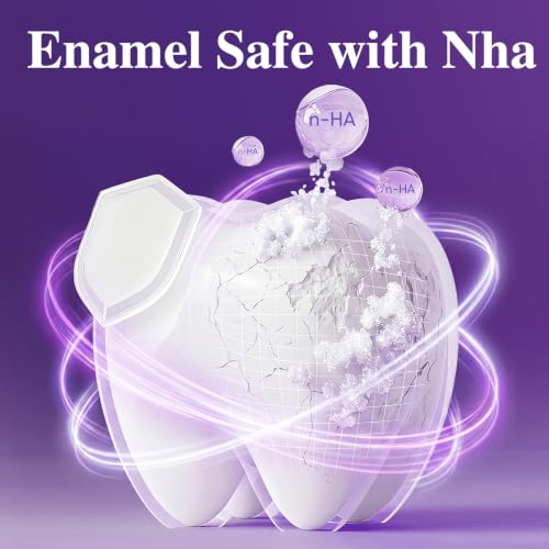 MySmile Purple Whitening Toothpaste for Sensitive Teeth - Fluoride-Free, Enamel Support, Fresh Mint Flavor