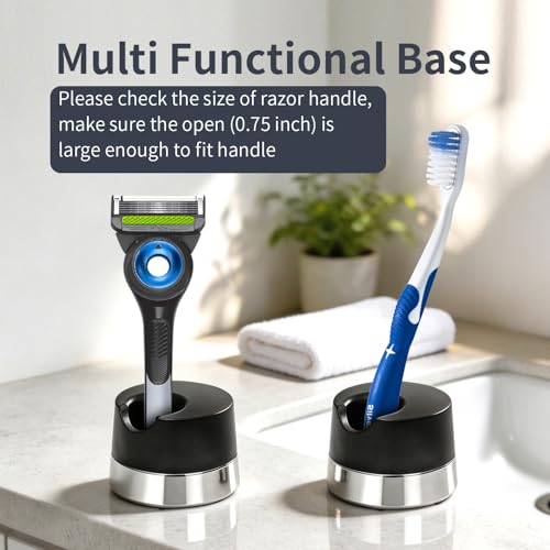 ERAVOR 2-Pack Safety Razor Stand - Compact Bathroom Countertop Organizer