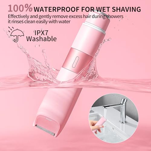 Brabantia 2-in-1 Bikini Trimmer for Women - USB-C Rechargeable, Pink