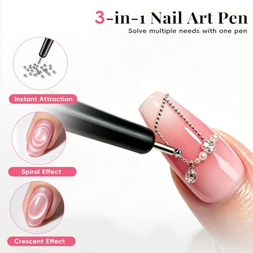 14-Pack Cat Eye Magnet Set for Stunning Nail Art Designs