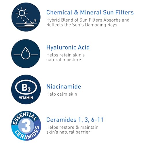 CeraVe Hydrating Sheer Sunscreen SPF 30 3oz - Water-Resistant, Sensitive Skin