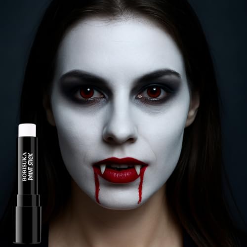 BOBISUKA White Face Paint Stick for Halloween & Cosplay Makeup