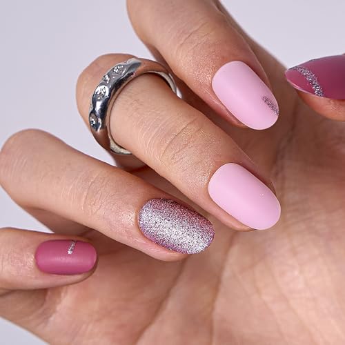 CurvLife Press On Nails Kit - Full Cover Gel Nail Tips with Glue
