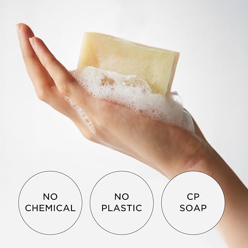 CEPOLAB Biogenic Face & Body Soap with 25% CLEPS, Hydrating Cold Process Cleanser, Olive Oil & Lavender Oil, 3.53 oz