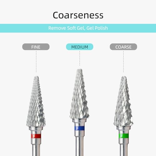Hytoos Cone Nail Drill Bit - Right-Handed Medium D4S 15mm Taper