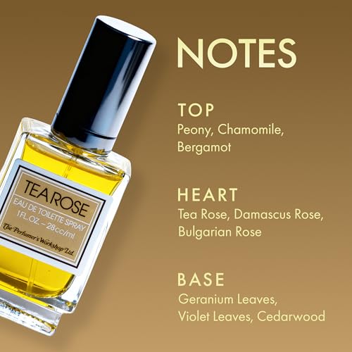 Tea Rose by Perfumer's Workshop Eau De Toilette Spray for Women, 1 Oz